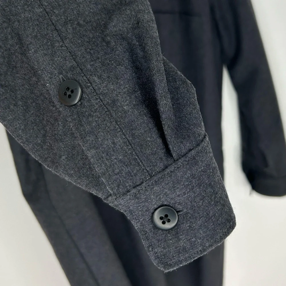 Madewell Latitude Shirt Shift Dress Size Small Pockets Wool Blend Lined Office - Picture 5 of 10